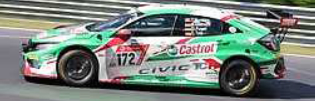 予約品　2020年1月頃　ミニカー　SPARK(スパーク) レジンモデル 1/43　SG537　ホンダ Honda Civic No.172 Team Castrol Honda Racing 優勝 TCR class 24H Nurburgring 2019 D.Fugel - M.Oestreich - C.Totz - T.Monteiro　9580006755377