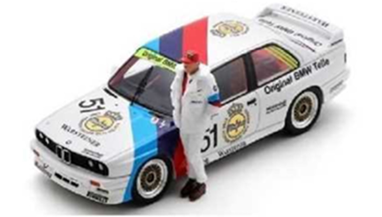 ミニカー　SPARK（スパーク）レジンモデル　1/43　SI020　BMW E30 M3 No.51 Monza “Test Session” WTCC 1987 E. Pirro - R. Ratzenberger - N. Lauda（N.Laudaフィギュア付き）限定300　9580006860200