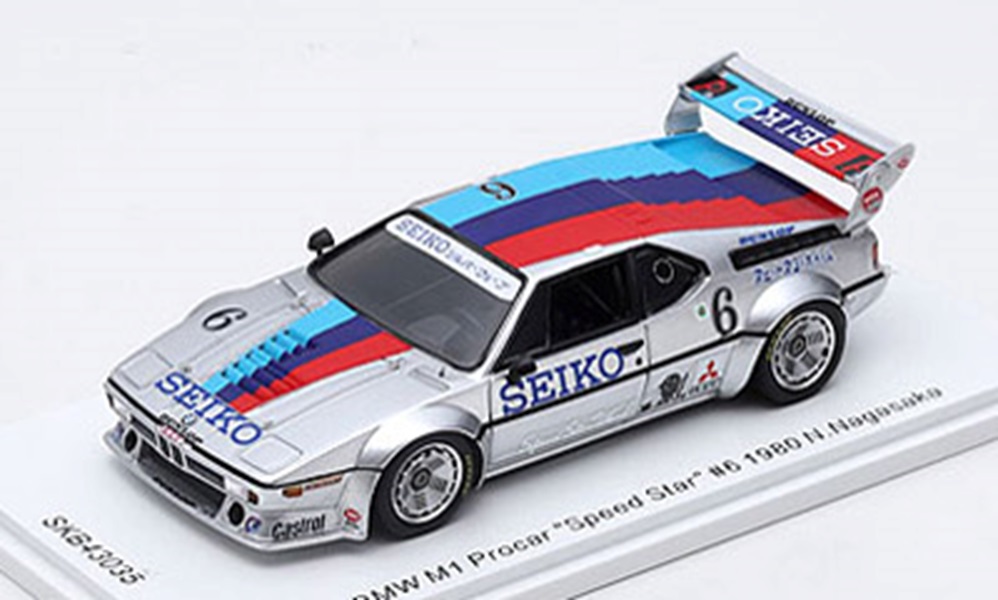 ミニカー　KIDBOX特注 SPARK(スパーク) レジンモデル 1/43　SKB43035　BMW M1 Procar "Speed Star" #6 1980 N.Nagasaka　9580006537355