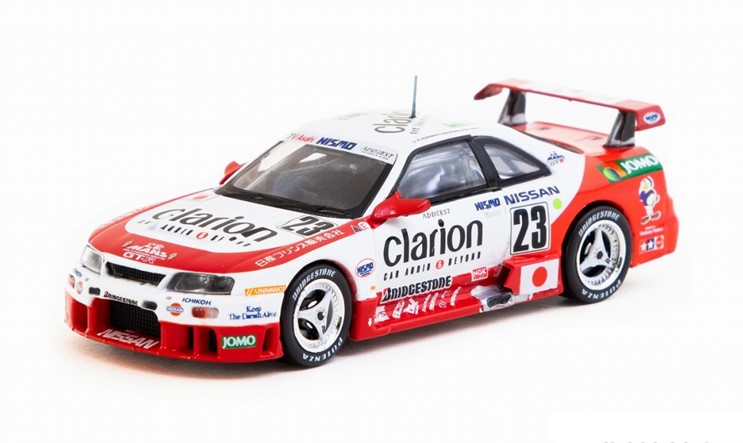 ミニカー　TARMAC（ターマック）ダイキャスト製　1/64　T64-067-95LM23　Nissan NISMO GT-R LM 24h of Le Mans 1995 Presentation K. Hoshino / T. Suzuki / M. Kageyama　9581015727775