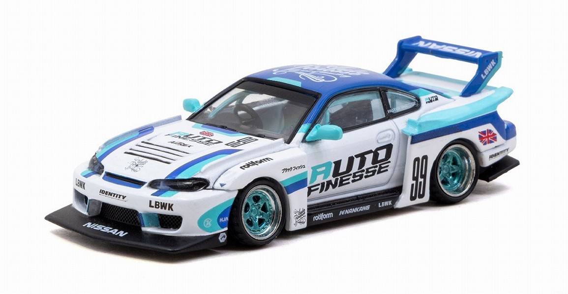 予約品　2026年1月頃　ミニカー　TARMAC（ターマック）ダイキャスト製　1/64　T64-091-AF　日産シルビア LB-Super Silhouette Nissan SILVIA (S15) Auto Finesse　9581015736845