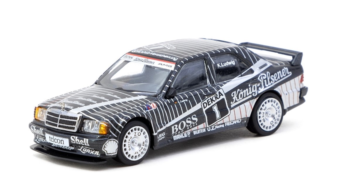 ミニカー　TARMAC（ターマック）ダイキャスト製　1/64　T64G-057-89DTM01　メルセデスベンツ Mercedes-Benz 190 E 2.5-16 EVO 1 DTM 1989 Klaus Ludwig　9581015731635