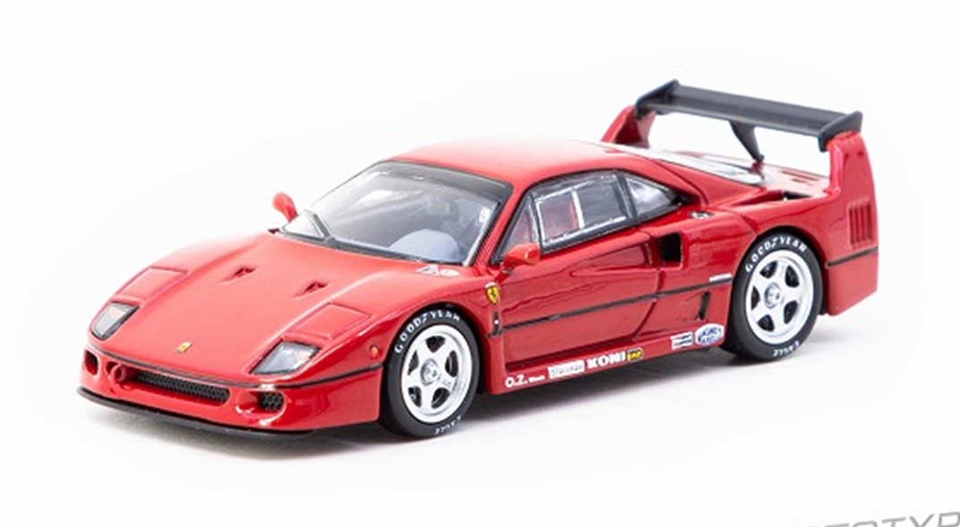 ミニカー　TARMAC（ターマック）ダイキャスト製　1/64　T64R-076-RE2　フェラーリ Ferrari F40 Red　9581015733400