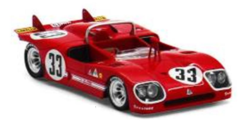 ミニカー　TRUE SCALE　1/43スケール　レジンモデル　TSM144311　アルファロメオ Tipo 33/3 #33 1971 セブリング12h 2位 R.Stommelen