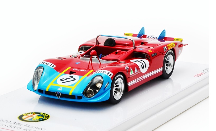 ミニカー　TRUE SCALE　1/43スケール　レジンモデル　TSM144313　アルファロメオ Tipo 33/3 #37 1970 ルマン24h