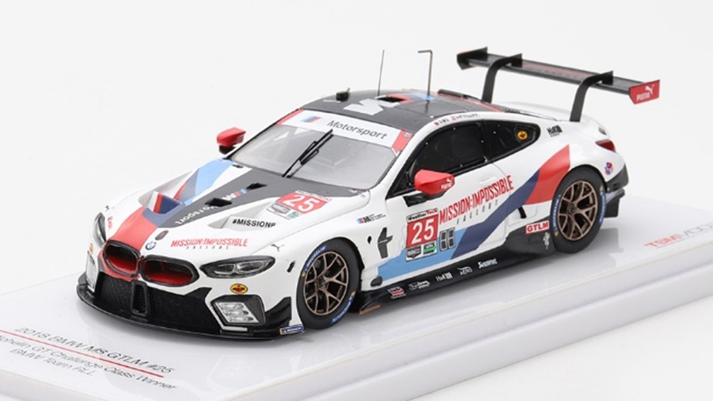 ミニカー　TSM MODEL  レジンモデル　1/43　TSM430442　BMW M8 GTLM IMSA ミシュラン GT チャレンジ 2018 #25 クラス優勝車 BMW Team RLL　4895183608725