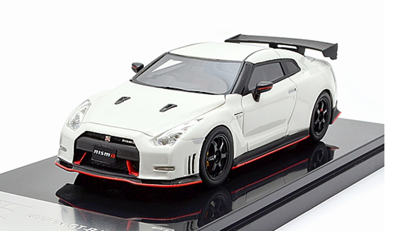 ミニカー　WITS 1/43 レジン　W114　日産 ＧＴ-Ｒ ニスモ　ブリリアントホワイトパール　4571285861496