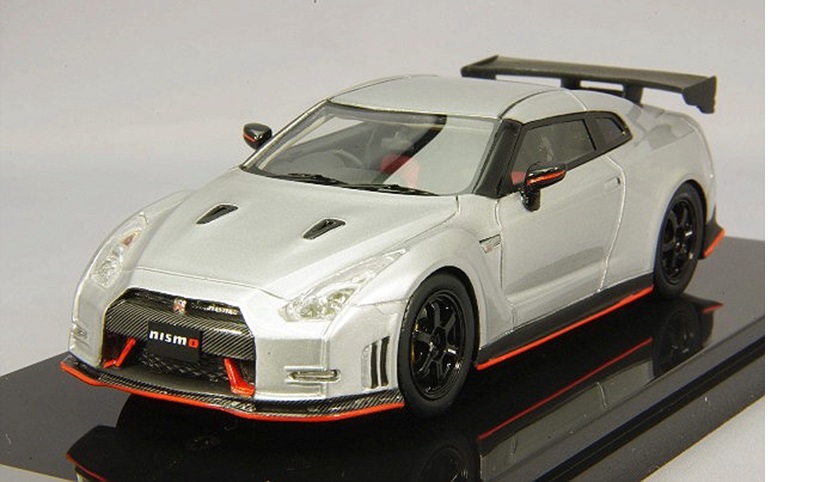 ミニカー　WITS 1/43 レジン　W116　日産 ＧＴ-Ｒ ニスモ　アルティメイトメタルシルバー　4571285861519