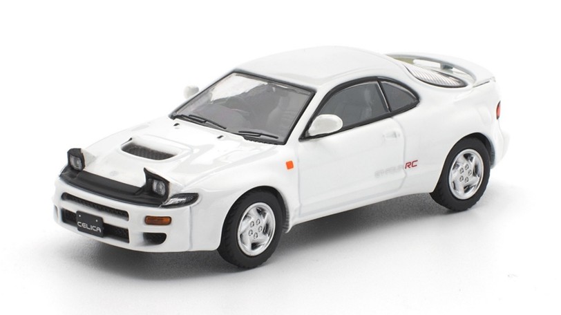 予約品　2027年3月頃　ミニカー　WORKS Model　ダイキャストモデル  1/64　W640032　トヨタ セリカ GT-FOUR ST185 ホワイト　4562129852466