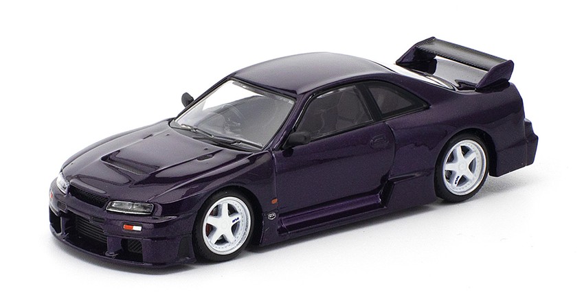予約品　2027年6月頃　ミニカー　WORKS Model　1/64　W640045　（日産スカーライン GT-R）R33 LM ミッドナイトパープル　4562129853005