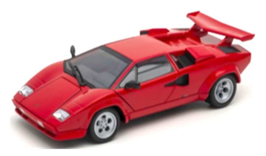 ミニカー　WELLY  ダイキャスト（開閉機構アリ）　1/24　WE24112R1　ランボルギーニ カウンタック レッド　4548565475629