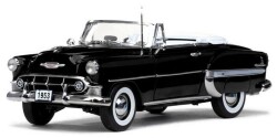 予約品　12月頃　ミニカー　サンスター SunStar   1/18　1626　シボレー ベルエア 1953 オープンコンバーチブル ブラック　0657440016261