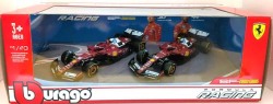 予約品　8月頃　ミニカー　BURAGO（ブラゴ） ダイキャストモデル　1/43　18-36839　フェラ－リ SF-25 2台セット No,16ルクレール/No,44 ハミルトン　4548565525928