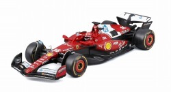 お取り寄せ予約品　2026年4月頃　ミニカー　BURAGO（ブラゴ） ダイキャストモデル　1/43　18-36852L　フェラーリ SF-25 2025  No,16 C.ルクレール ドライバー付　4548565515622