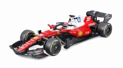予約品　2027年1月以降　ミニカー　BURAGO（ブラゴ） ダイキャストモデル　1/43　18-36871L　スクーデリア フェラーリ SF-26 2026 オーストラリアGP No.16 C.ルクレール ドライバー付 クリアケース　4548565535255