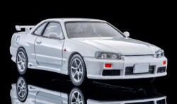 予約品　2027年1月頃　ミニカー　トミーテック　トミカビンテージ　1/64　339540　ＬＶ－Ｎ３６５ｂ　日産　スカイライン　２ドアスポーツクーペ　２５ＧＴ　ＴＵＲＢＯ　オプションパーツ付　（白）　１９９８年式　4543736339540