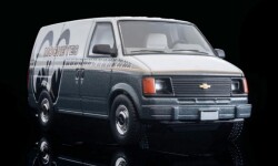予約品　12月頃　ミニカー　トミーテック　トミカビンテージ　1/64　340331　ＬＶ－Ｎ３４４ｃ　シボレー　アストロ　バン　（ＭＯＯＮＥＹＥＳ）白／グレー　4543736340331