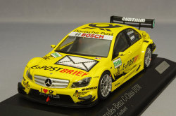 ミニカー　ミニチャンプス 1/43 400113817　メルセデス ベンツ C-CLASS "DEUTSCHE POST" D.クルサード ＤＴＭ 2011