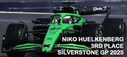 予約品　2026年1月頃　ミニカー　MINICHAMPS（ミニチャンプス） レジンモデル　1/43　417251227　ステーク F1チーム キック ザウバー C45 ニコ・ヒュルケンベルグ シルバーストーンGP 2025 3位入賞 F1初表彰台　4012138789678
