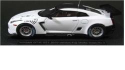 ミニカー　EBBRO 1/43　44318　ニッサン　GT-R GT1 2010ver. フジシェークダウン　#２ ホワイト