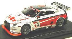 ミニカー　EBBRO 1/43　44355　ニッサン　GT-R GT1 2010 ＃3　スイスレーシング