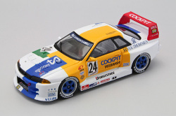 ミニカー　EBBRO　1/43 44574　コックピット　館林　ＧＴ-Ｒ　ＪＧＴＣ　１９９４　ホワイト