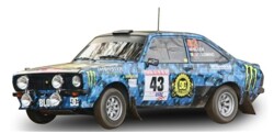 予約品　12月頃　ミニカー　サンスター SunStar   1/18　4865　フォード エスコート RS1800 2009年 ラリー・ニューヨーク #43 Ken Block/A.Gelsomino　0657440048651