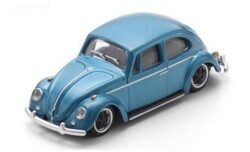予約品　2027年5月以降　ミニカー　Schuco（シュコー） ダイキャストモデル　1/64　64U00098　1965 VW Beetle Lowrider, metallic-blue　9581677370982