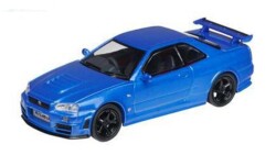 予約品　2027年5月以降　ミニカー　Schuco（シュコー） ダイキャストモデル　1/64　64U00103　日産スカイライン 2005 Nismo R34 GT-R Z-Tune, blue　9581677371033