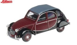 予約品　2027年5月以降　ミニカー　Schuco（シュコー） ダイキャストモデル　1/64　64U00123　1975 Citroen 2CV Charleston, red/black　9581677371231