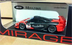 ミニカー　HPI MIRAGE 1/43 8535　マクラーレン F1 GTR (#27) 1997 シルバーストーン　赤パラボリカ　宮沢模型特注