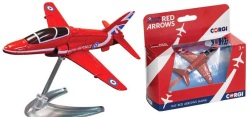 ミニカー　CORGI（コーギー）　"The Red Arrows " ダイキャストモデル  ノンスケール　CGCS90628　RAF レッド アローズ ホーク（ボックスパッケージ）　4548565353255