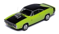 お取り寄せ予約品　7月以降　ミニカー　IXOモデル (イクソ)　ダイキャスト　1/43　CLC620N　ダッジ チャージャー 1970 グリーン/ブラック　4907981698065