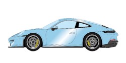 予約品　10月頃　ミニカー　EIDOLON (アイドロン）  レジンハンドメイド   1/43　EM776B　ポルシェ Porsche 911(992) GT3 Touring Package アズーロテティス　4570104433012