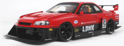 予約品　2026年8月頃　ミニカー  GT SPIRIT　レジンモデル（開閉機構なし） 1/18　GTS570　日産 スカイライン LB スーパーシルエット 2020 (レッド)　4548565514649