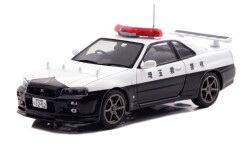 ミニカー　レイズ RAI'S　1/43　H7432011　日産 スカイライン GT-R (BNR34) 2020 埼玉県警察高速道路交通警察隊車両 (953) Limited 500pcs　4580198724781