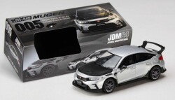 予約品　10月以降　ミニカー　ホビージャパン　JDM64  ダイキャストカー　1/64　HJDM005B-33　ホンダシビック CIVIC TYPE R (FL5) MUGEN Group.B (2024) マットシルバー　4981932088150