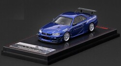 予約品　2027年6月頃　ミニカー　ignition model(イグニッションモデル） 1/64　IG4094　日産スカイライン Nissan Skyline GT-R Mine's (R34) Blue　4580832500948