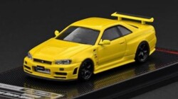 お取り寄せ予約品　12月頃　ミニカー　ignition model(イグニッションモデル） 1/64　IG4176　日産スカイライン Nissan Skyline GT-R (BNR34) NISMO customized Yellow　4580832501761
