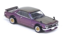ミニカー　INNO MODELS（イノモデル）ダイキャスト製　1/64　IN64-KPGC10-MPII　日産スカイライン 2000 GT-R (KPGC10) ミッドナイトパープル II 　9588826265601