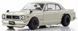 予約品　2027年2月頃　リニューアル再生産　ミニカー　KYOSHO 京商 ダイキャストモデル（開閉機構付） 1/18　KS08129W　日産 スカイライン 2000 GT-R (KPGC10) (ホワイト)　4548565528318