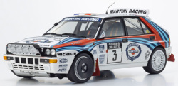 お取り寄せ予約品　7月頃　ミニカー　KYOSHO 京商　ダイキャストモデル（開閉機構付） 1/18　KS08348L　ランチア デルタ HF インテグラーレ エヴォルツィオーネ 1000湖ラリー 1992 #3　4548565517152