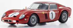 お取り寄せ予約品　9月頃　ミニカー　KYOSHO 京商　ダイキャストモデル（開閉機構あり）1/18　KS08438G　フェラーリ 250GTO パリ1000km モンレリー 3987GT 1962 #1(レッド)　4548565517084