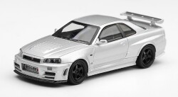 予約品　2027年1月以降順次　ミニカー　MINI-GT　1/64　MGT01329-R　日産ニスモ Nissan NISMO R34GT-R Z-tune Z-tune シルバー(右ハンドル)　840456394557