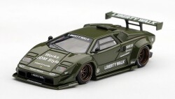 予約品　2027年5月以降順次　ミニカー　MINI-GT　1/64　MGT01416-L　ランボルギーニ カウンタック LB-WORKS アーミーグリーン (左ハンドル)　840456314739