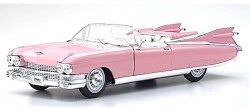 予約品　6月頃　ミニカー　マイスト Maisto　ダイキャストモデル（開閉機構付）  1/18　MS36813P1　キャデラック エルドラド ビアリッツ 1959 ピンク　4548565522958