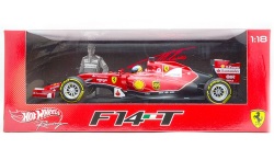 ミニカー　マテル MATTEL　1/18  MTBLY67　フェラーリ F-1 2014 F14 T #14 アロンソ （ドライバー付）