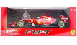 ミニカー　マテル MATTEL　1/18  MTBLY68　フェラーリ F-1 2014 F14 T #7 ライコンネン （ドライバー付）