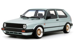 予約品　2027年2月頃　ミニカー  OttO mobile　レジンモデル（開閉機構なし） 1/18　OTM1262　フォルクスワーゲン ゴルフ II GTI "STANCE" 1991 (グリーン)限定生産品　4548565528172