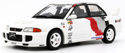 予約品　2027年4月頃　ミニカー  OttO mobile　レジンモデル（開閉機構なし） 1/18　OTM1344　三菱 ランサー エボリューション III 1995 (ホワイト/グラフィック) 限定生産品　4548565531707